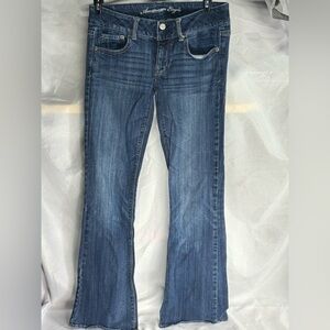 American Eagle Outfitters Classic Blue Wide Leg Jeans